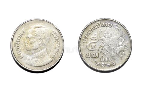 Coins Of Thailand 5 Baht B E 2520 A D 1977 Garuda Medal Front Back