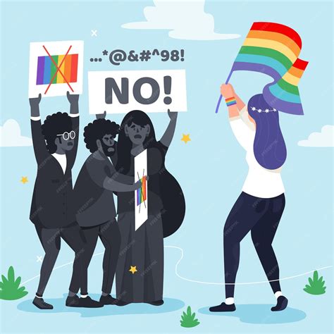 Concepto De Ilustración De Homofobia Vector Gratis