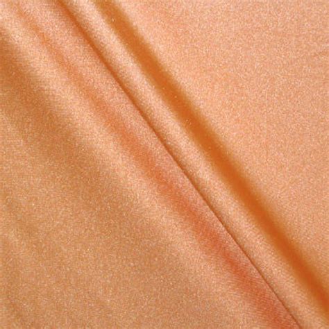 Shiny Finish Milliskin Nylon Spandex Fabric Light Peach Way Stretch