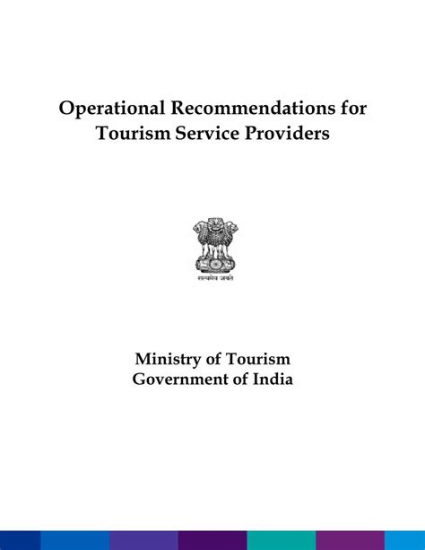 Pdf Operational Recommendations For Tourism Service Providers