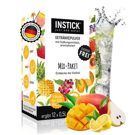 Instick Zuckerfreies Instant Getr Nk Mix Paket Packung F R X