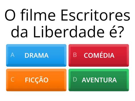 Filme Escritores Da Liberdade Quiz