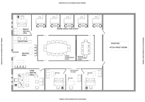 Design Project For New Floorplan For Law Office In United States Arcbazar