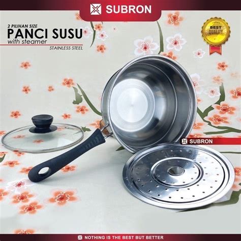 Jual Panci Susu Saringan Steamer Kukus Milkpot Stainless Cm Shopee