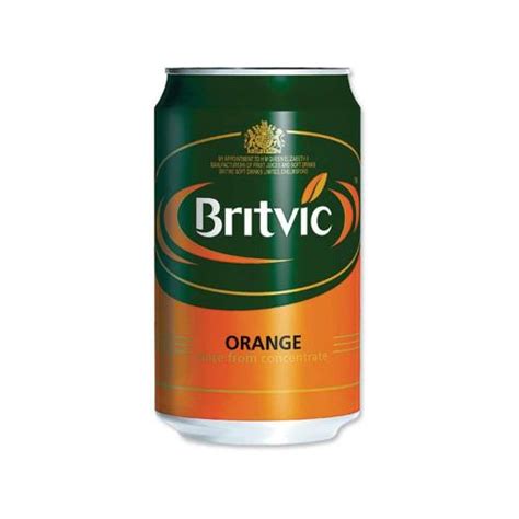 Britvic Pure Orange Juice 330ml Cans PK24 | EXR53124CP | Soft Drinks