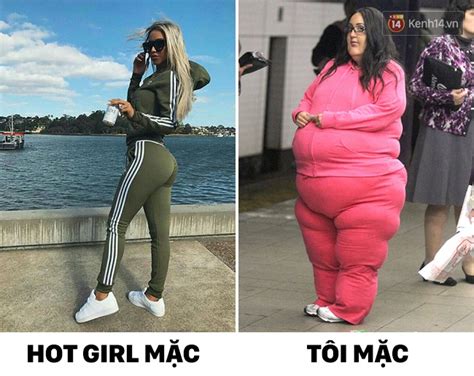 mốt thời trang đối nghịch khi hot girl mặc và khi mình mặc