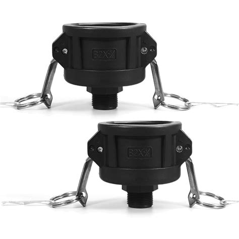 Buy 2 Pack Black Ibc Tote Adapter 275 330 Gallon Ibc Tote Fittings 2