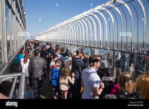 The Empire State Building Main Observation Deck on the 86th floor, New ...
