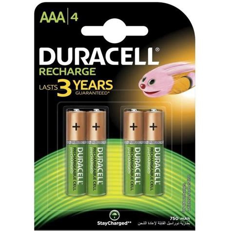 DURACELL Recharges Plus Piles Rechargeables Type LR03 AAA 750 MAh Lot