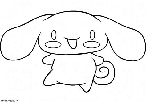 Cinnamoroll Smiling Coloring Page