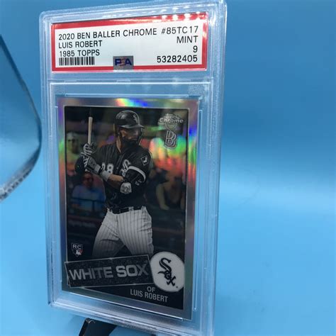 Luis Robert Rookie Ben Baller Variation Psa White Sox Topps