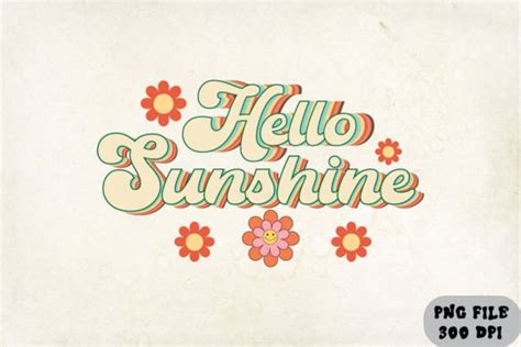 Hello Sunshine Retro Sublimation Graphic By Ls Creative · Creative Fabrica