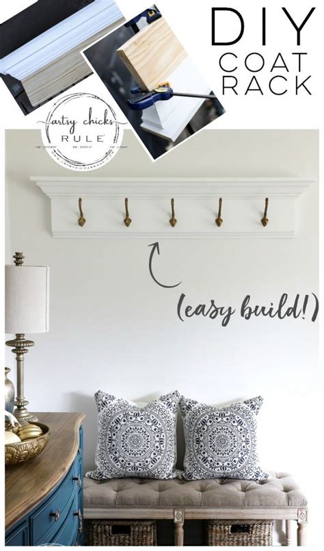 How To Build A Diy Coat Rack Wall Mounted Diy Coat Rack Coat Rack Wall Coat Rack Wall Entryway