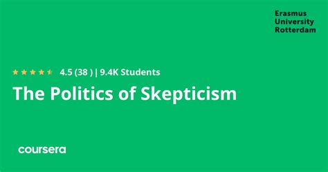 The Politics Of Skepticism Coursera