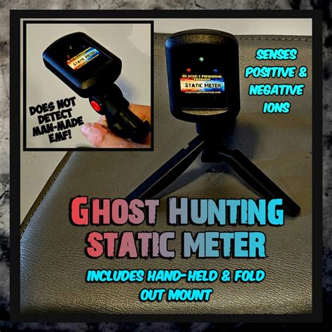 ghost hunting static meter includes mount detects  static feeling