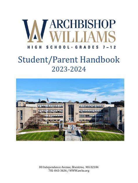 Fillable Online Studentparent Handbook 23 24 Final Fax Email Print