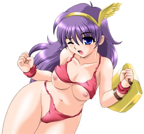 Rule 34 1girls Athena Asamiya Female King Of Fighters Princess Athena Purple Hair Snk Tagme