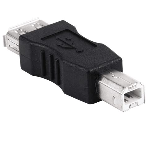 Adaptador Usb Tipo A Hembra A Usb Tipo B Macho Negro