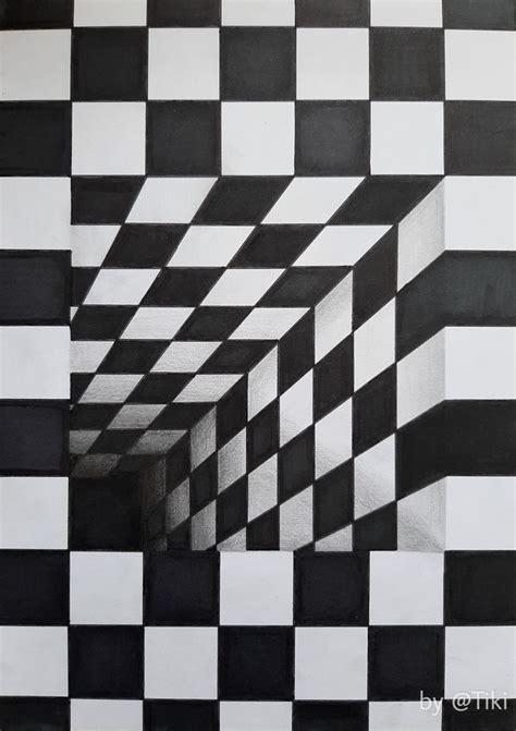 Optical Illusion Painting - Contemporary Art