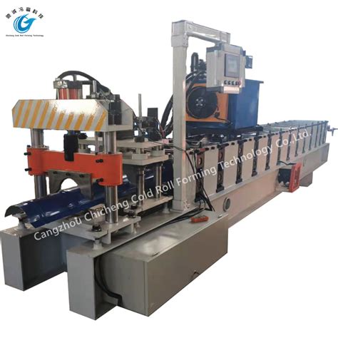 Galvanized Color Steel Roof Ridge Cap Tile Roll Forming Machine China