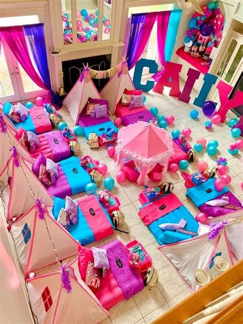 Pin By Jamila Zakiya On Parties Girls Sleepover Party Slumber Party