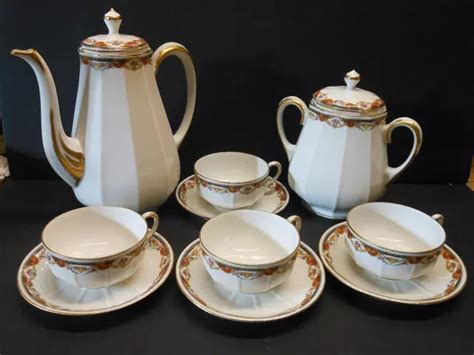 Service Caf V Ritable Porcelaine Fine De Limoges Sign Raynaud Cie