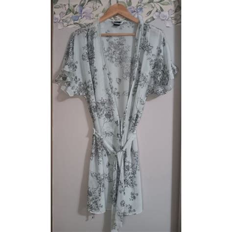 Apt Intimates Sleepwear Apt Blue Floral Xl Sheer Sexy Lingerie Classic Romantic