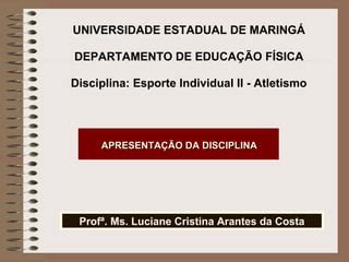 Apresenta O Da Disciplina Ppt