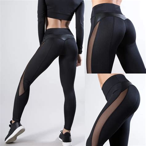 HEFLASHOR 2019 Women High Waist Pants Fitness Gym Sports Leggings