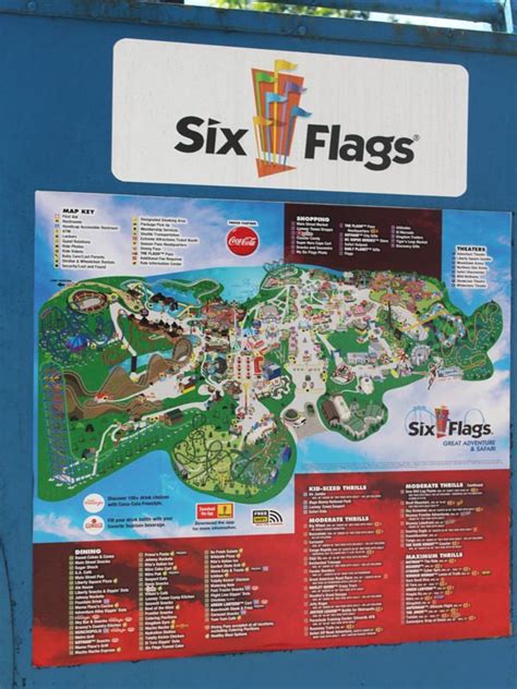 2015 Six Flags Great Adventure And Safari Park Map Jackson Nj Collectibles Historical Memorabilia