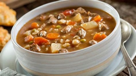 SOUPE BOEUF ET ORGE Simple Et Rapide Recette Facile