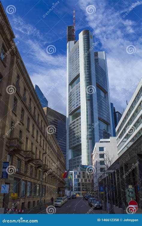 Commerzbank Tower In Frankfurt City Editorial Stock Photo Image Of