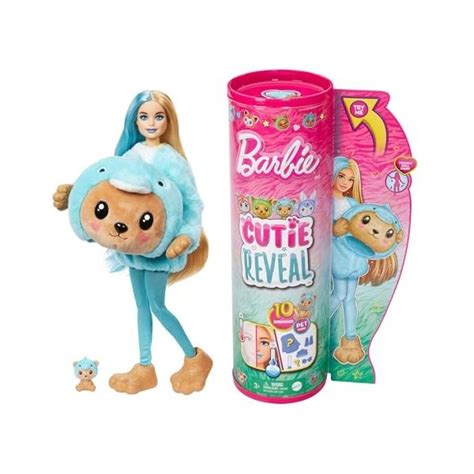 Barbie Coffret Cutie Reveal Avec Poupée Articulée Blonde Et Mèche B