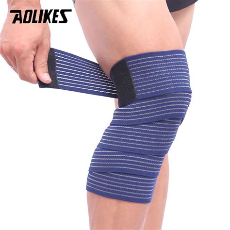 AOLIKES 1PCS Elastische Bandage Band Sport Knie Unterstützung Strap