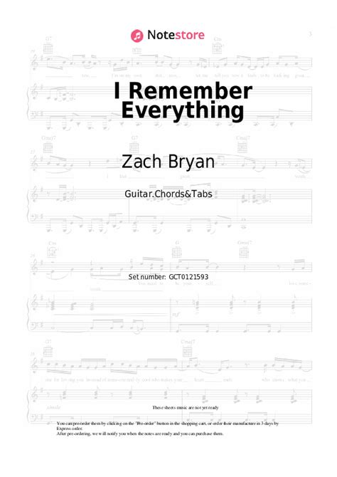 I Remember Everything chords and tabs Zach Bryan, Kacey Musgraves in ...