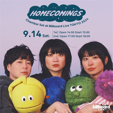 Homecomings Chamber Set At Billboard Live Tokyo 2024 開催決定！ Homecomings