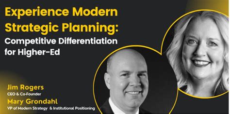 Experience Modern Strategic Planning: Competitive Differentiation for Higher Education | 3 ...