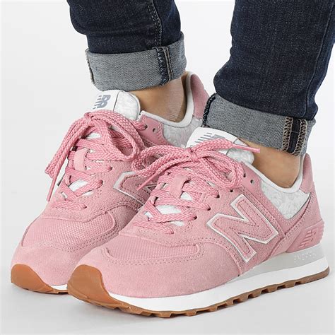 New Balance Baskets Femme Classics 574 Wl5740we Pink Flower