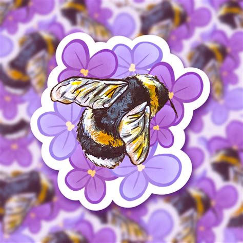 Bumblebee Sticker Bee Sticker Bumble Bee Cute Stickers Laptop Decals Scrapbooking Small