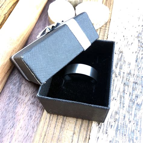 Damascus Ring Damascus Wood Ring Damascus Steel Wedding - Etsy