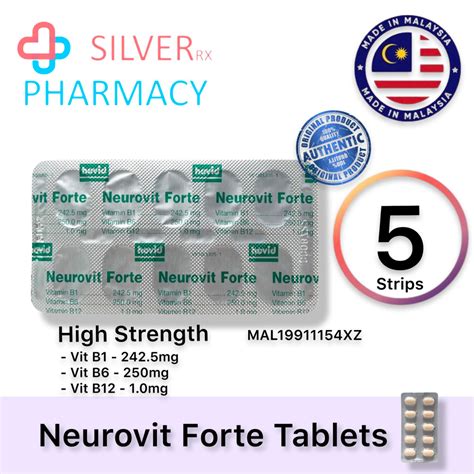 Hovid Neurovit Forte High Strength Vitamin B1 B6 B12 100