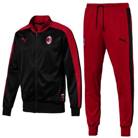 Buy Ac Milan Puma Presentation Tracksuit 201819 T7 Blackred