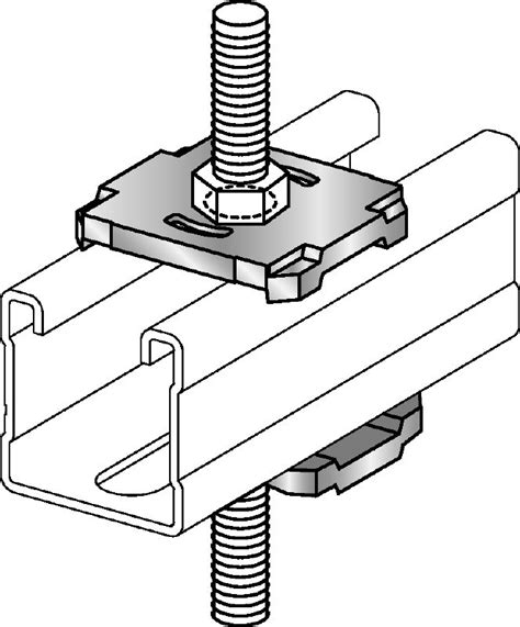 MQZ L F Bored Plate Hot Dip Galvanised Strut Systems Hilti Indonesia