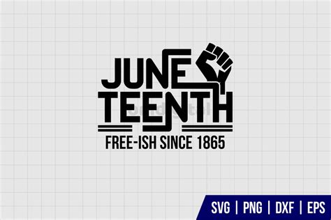 Juneteenth Freeish Since 1865 SVG Gravectory