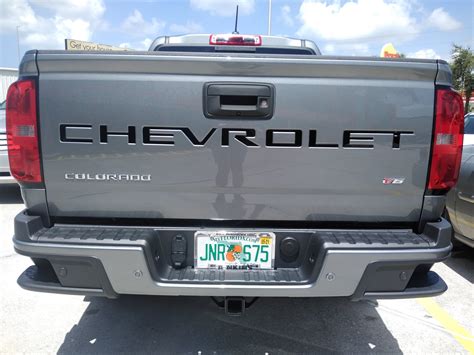 2021 Chevy Colorado Tailgate Letters Abs Plastic