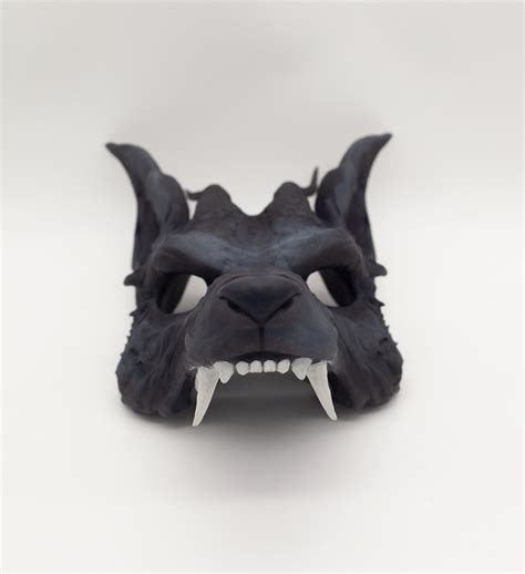 Black Wolf Mask - Wolf Mask Halloween Cosplay, Animal Masks Halloween ...