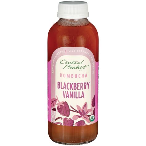 Central Market Organic Kombucha Blackberry Vanilla Shop Tea At H E B