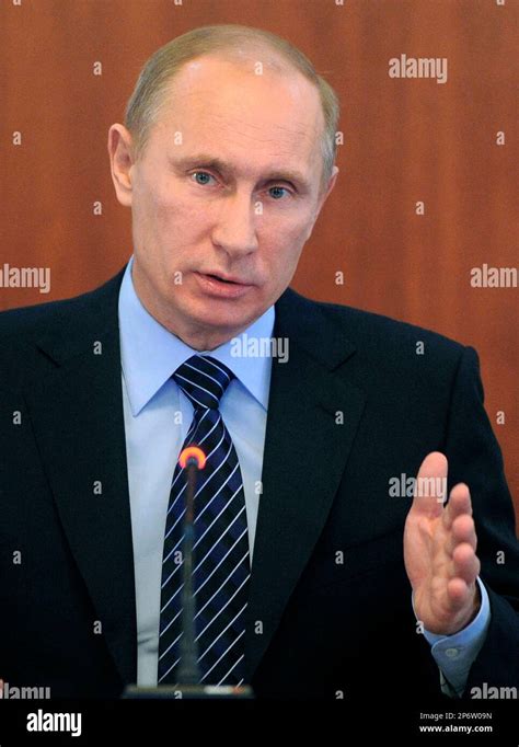 Russian Prime Minister Vladimir Putin Speaks During His Visit To Magadan About 6000 Kilometers