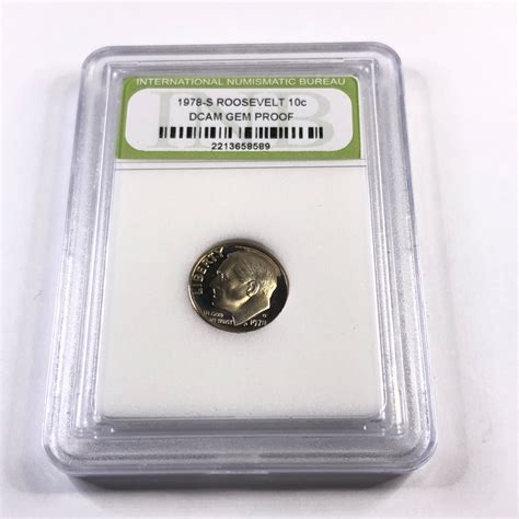 S Proof Roosevelt Dime Graded Dcam Gem Proof By Inb Property Room