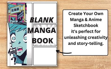 Blank Manga Comic Book Create Your Own Manga And Anime Sketchbook Over